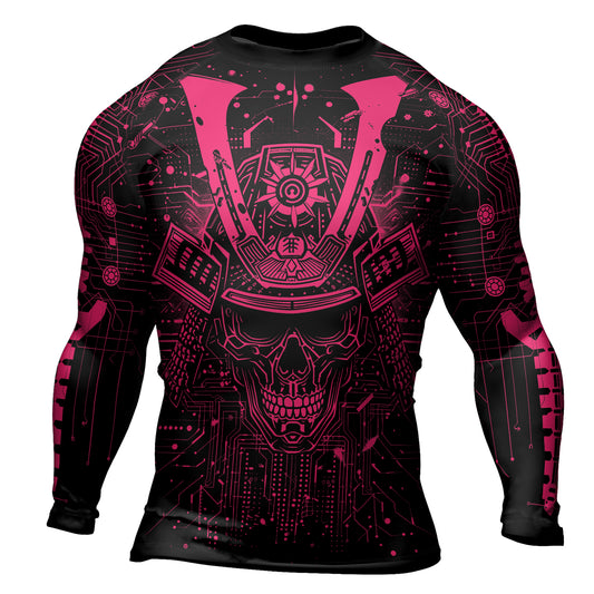 Rashninja Cyber Neon Matrix Men's Long Sleeve Rash Guard