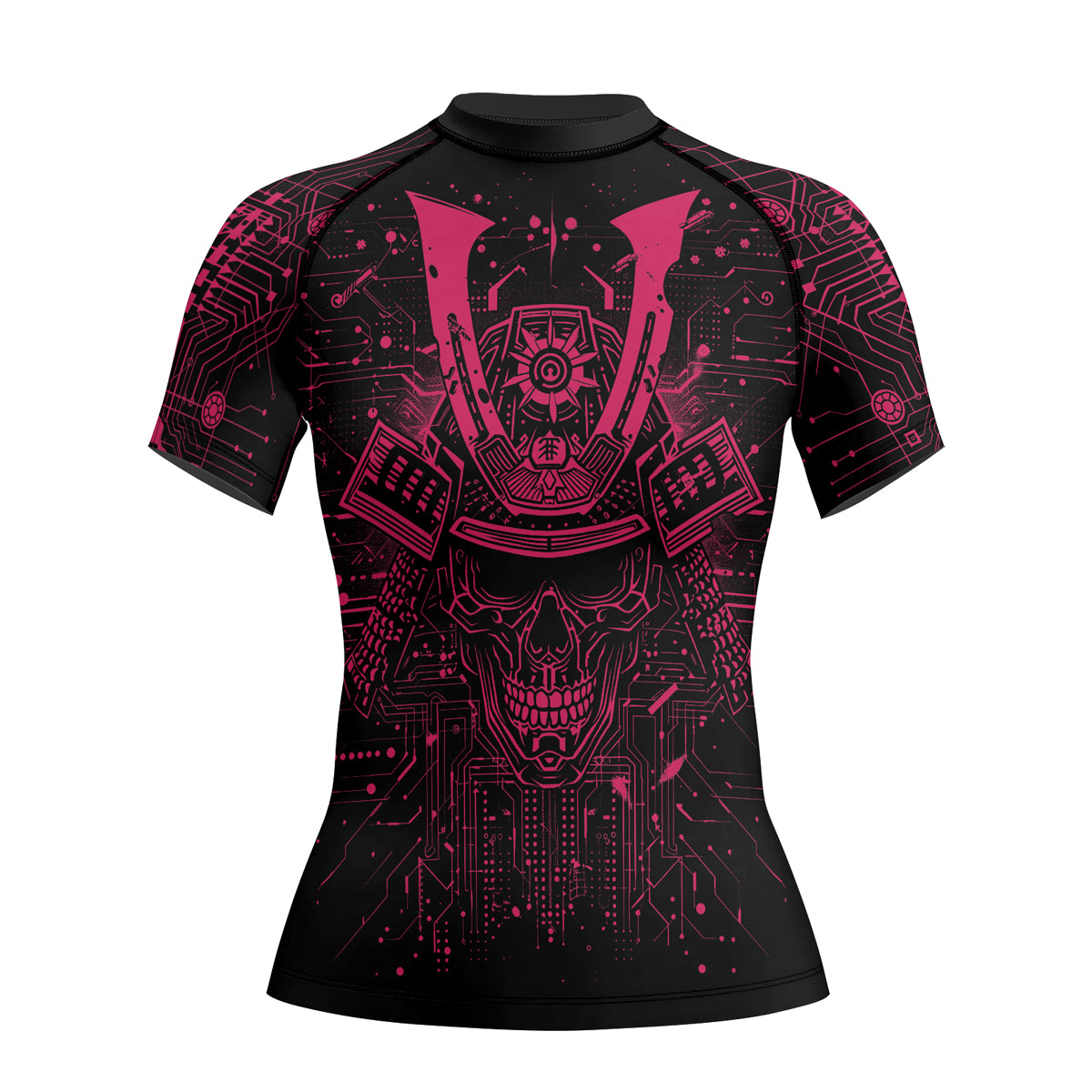 Rashninja Cyber Neon Matrix Women's Short Sleeve Rash Guard