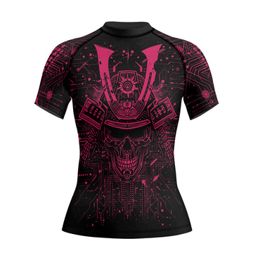 Rashninja Cyber Neon Matrix Women's Short Sleeve Rash Guard