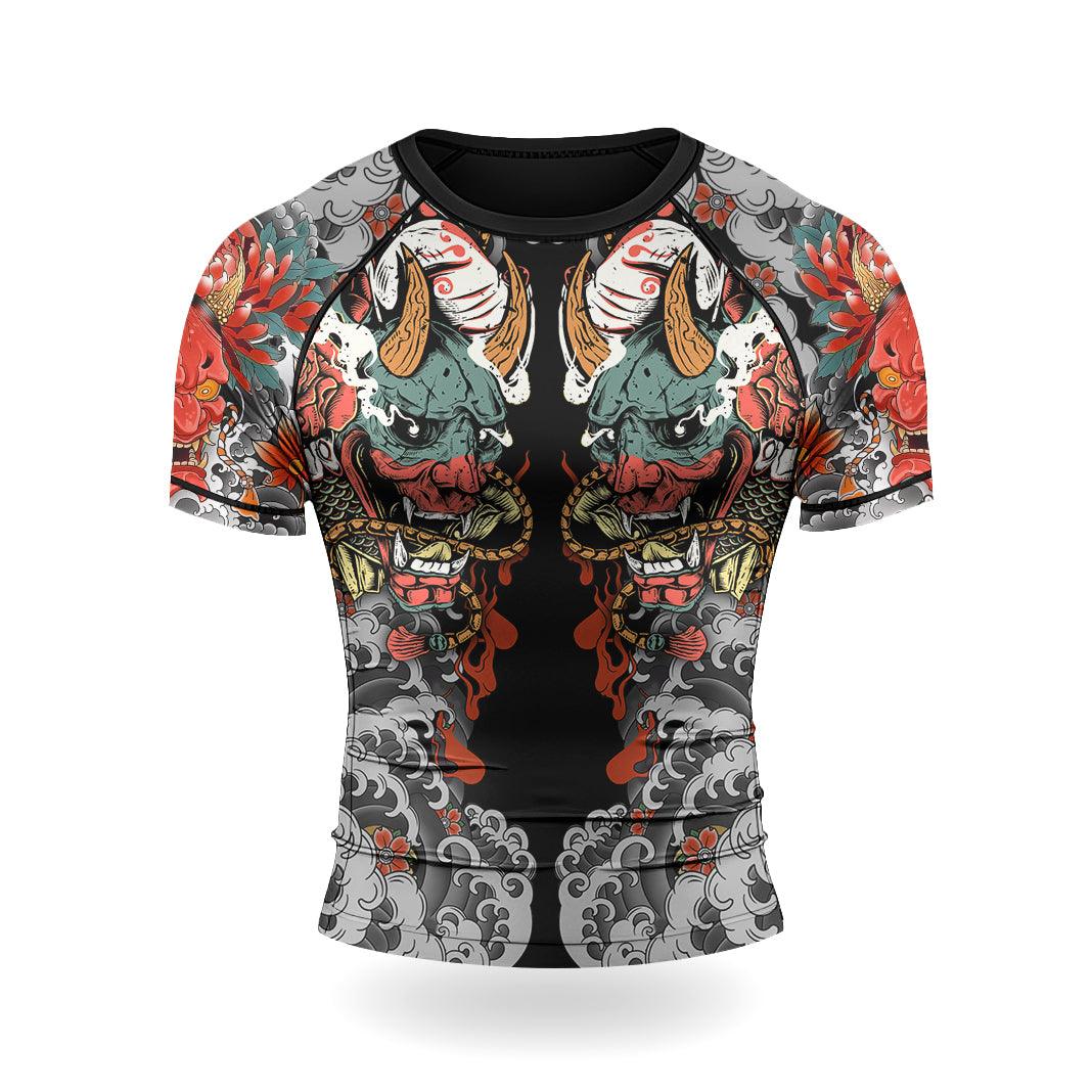 Rashninja Oni Demon Men's Short Sleeve Rash Guard