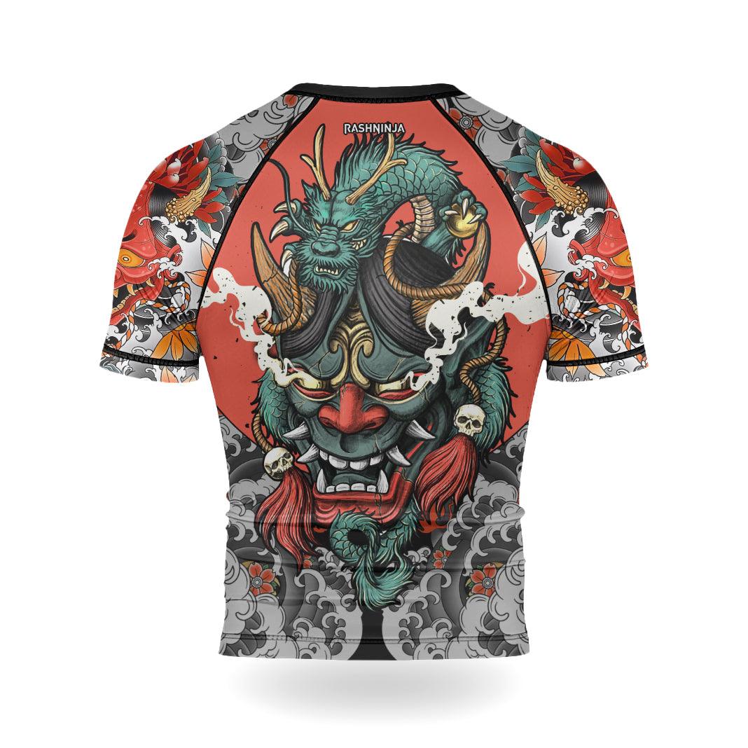 Rashninja Oni Demon Men's Short Sleeve Rash Guard - Rashninja LLC