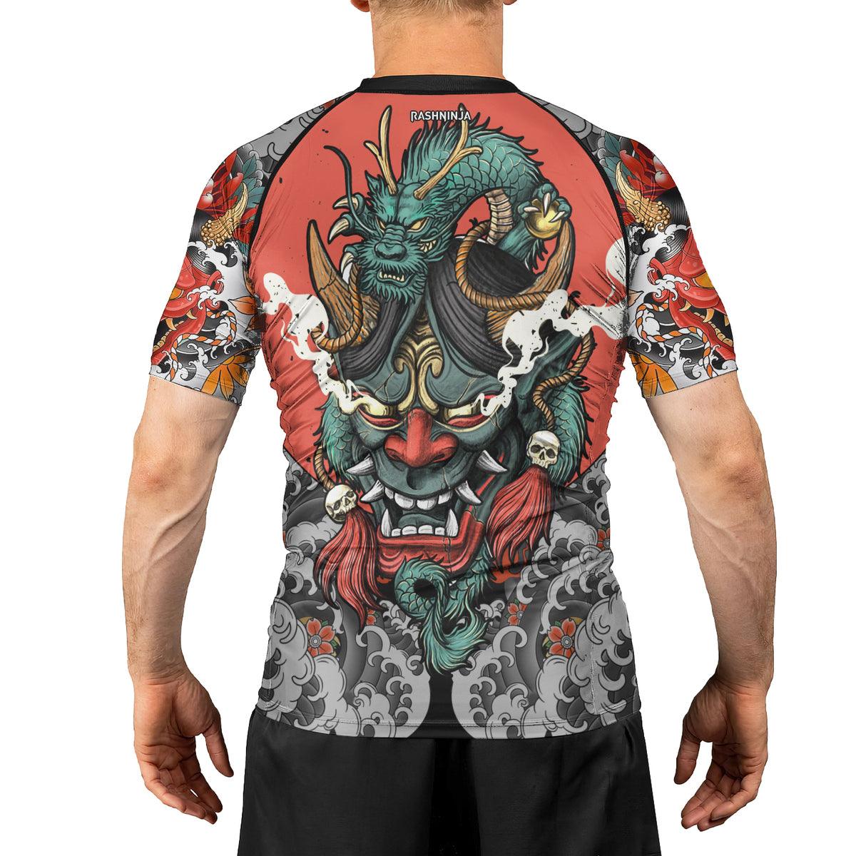 Rashninja Oni Demon Men's Short Sleeve Rash Guard - Rashninja LLC