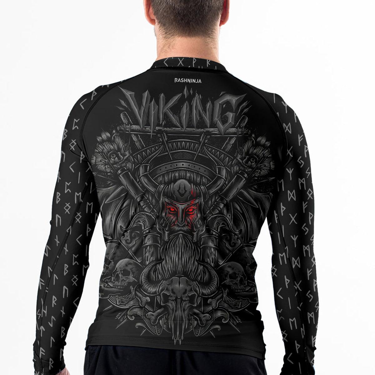 Rashninja Viking Jormungandr Men's Long Sleeve Rash Guard - Rashninja LLC