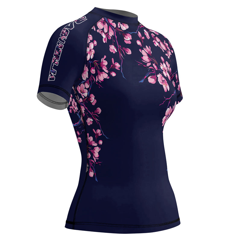 Rashninja Sakura Blossom Women's Short Sleeve Rash Guard