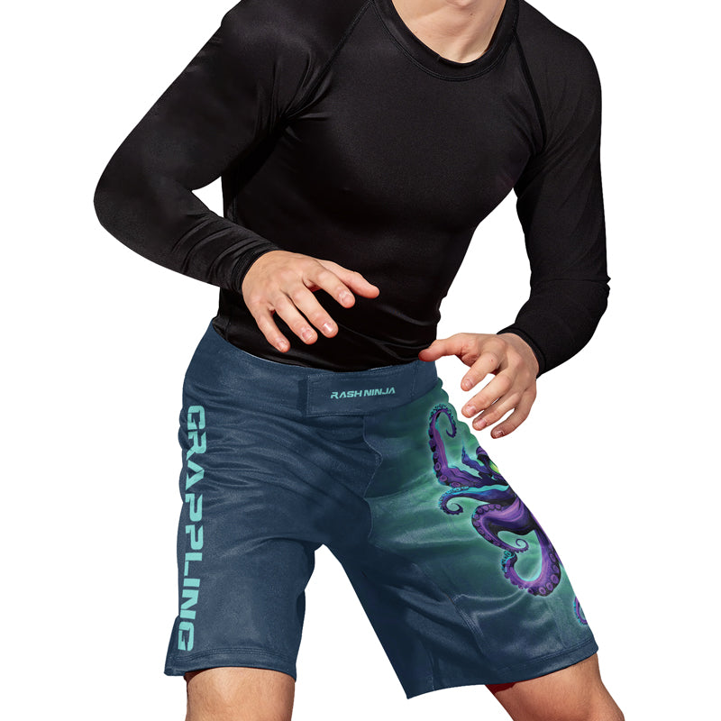 Rashninja Octopus Overlord Men's Fight Shorts | Compression Shorts