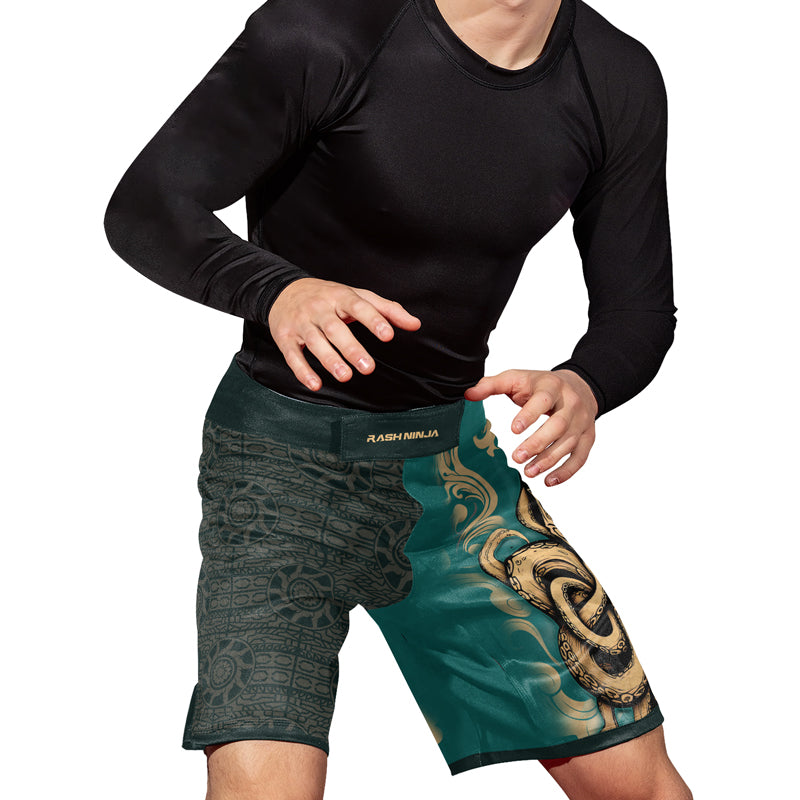 Rashninja Octopus Dominion Men's Fight Shorts | Compression Shorts