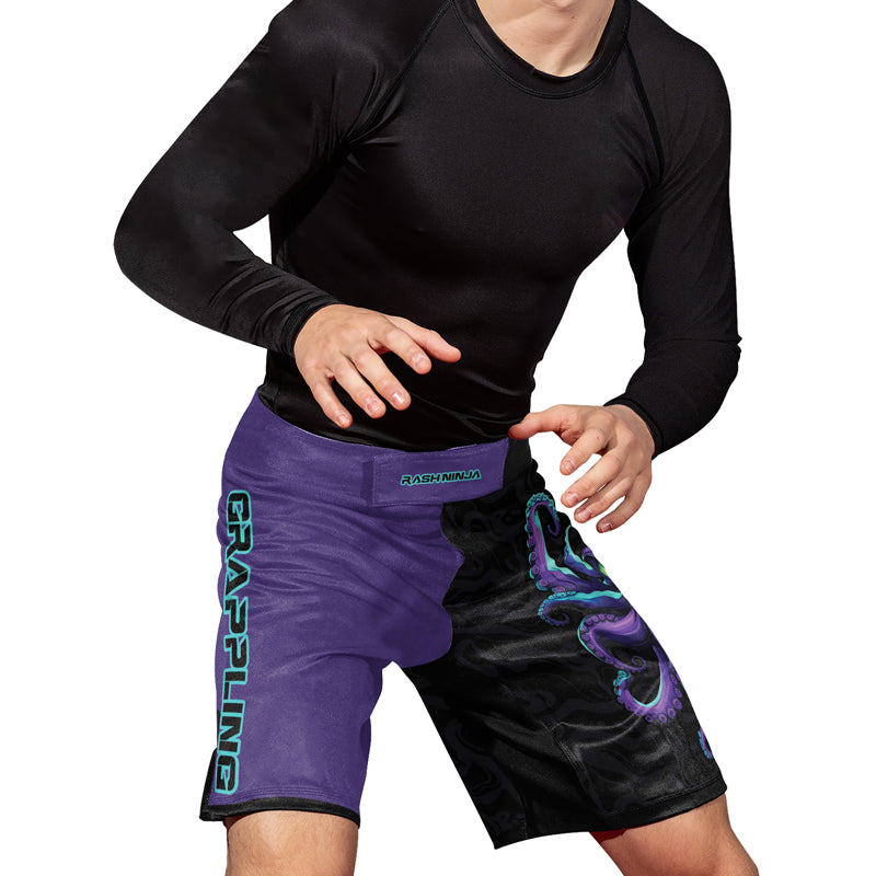 Rashninja Octopus Overlord Men's Fight Shorts | Compression Shorts