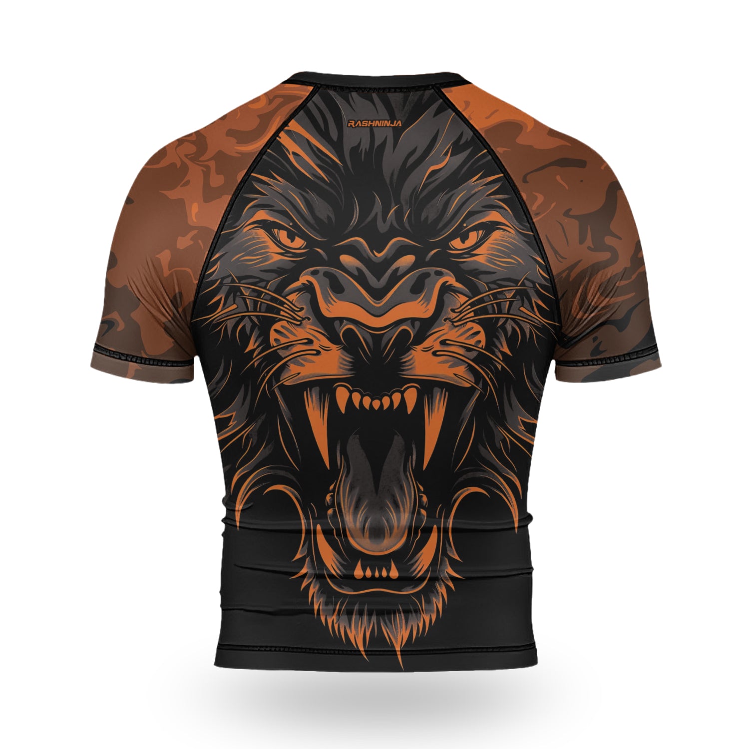 Rashninja Lion's Fury Men's Short Sleeve Rash Guard | Lion Fightwear