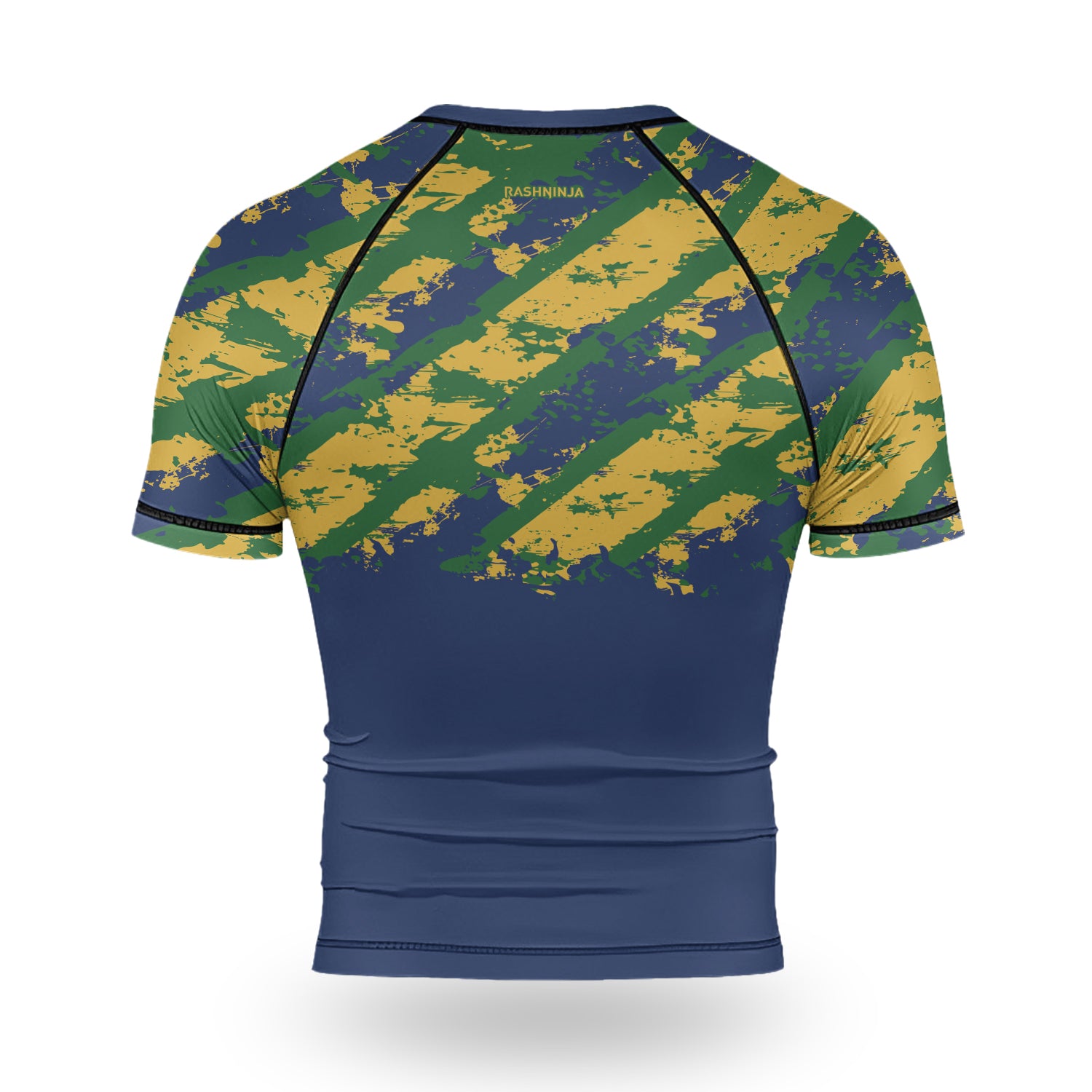 Rashninja Flag of Brazil’s Champions Men's Short Sleeve Rash Guard