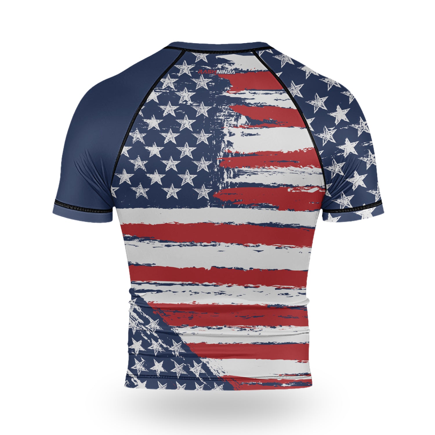 Rashninja Flag of the United States Men's Short Sleeve Rash Guard