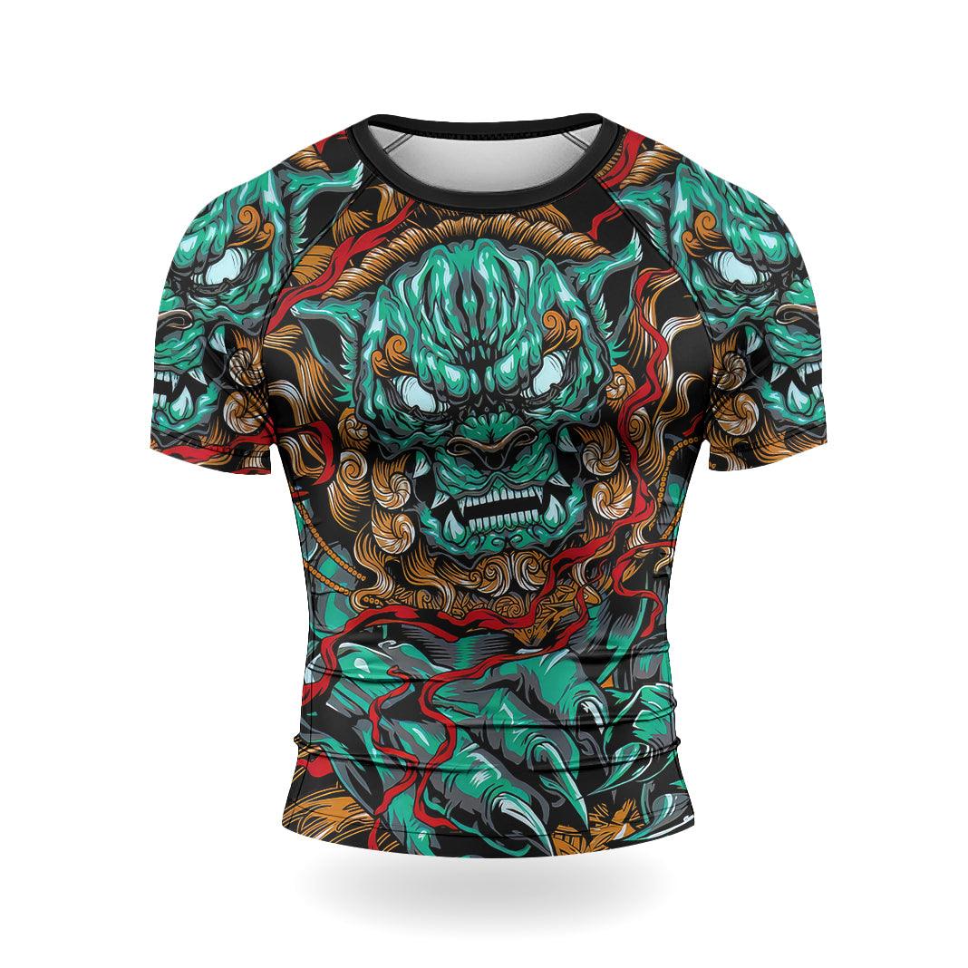 Rashninja Foo Dog Men's Short Sleeve Rash Guard | Fightwear