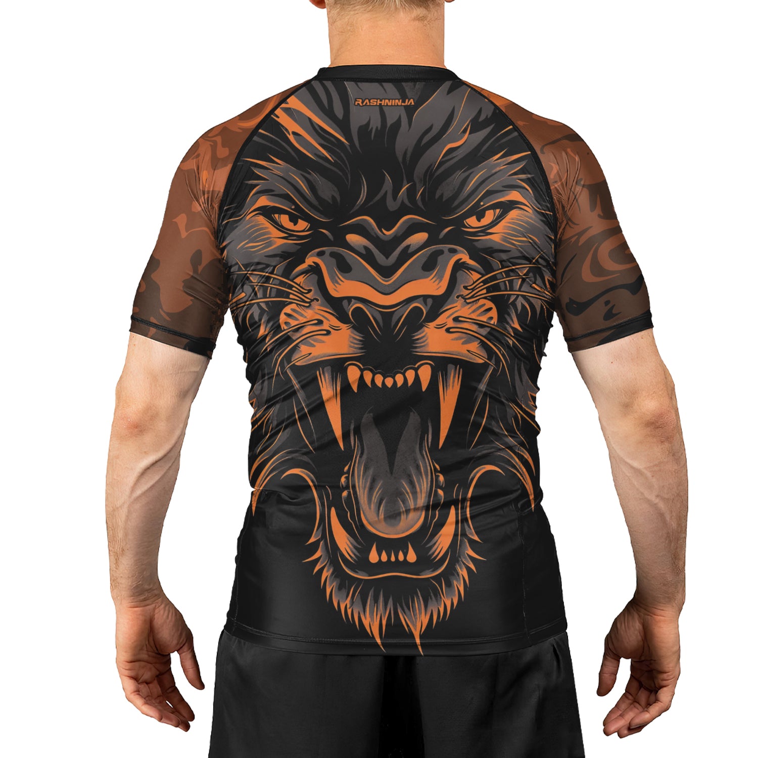 Rashninja Lion's Fury Men's Short Sleeve Rash Guard | Lion Fightwear