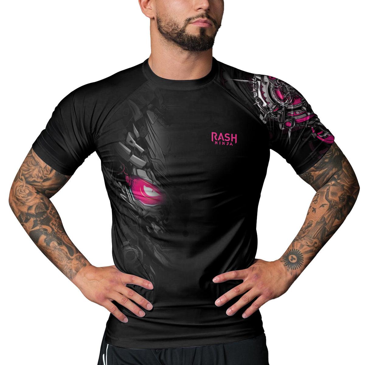 Rashninja Cyber Oni Men's Short Sleeve Rash Guard - Rashninja LLC