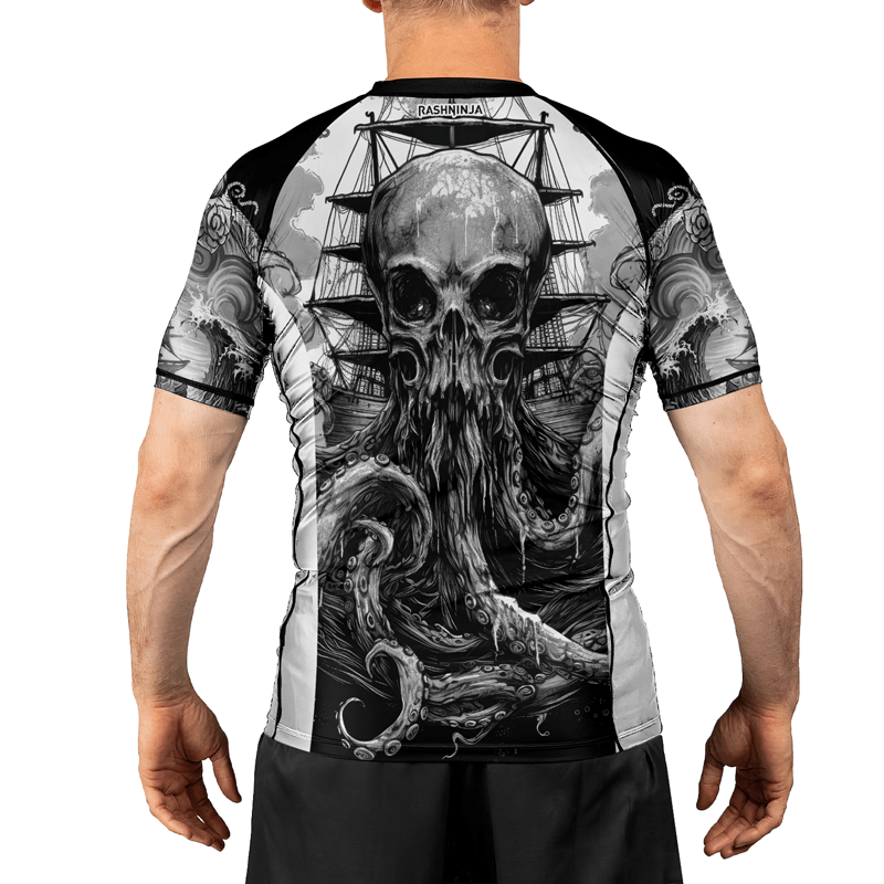 Rashninja Cthulhu Cultist Men's Short Sleeve Rash Guard - Rashninja LLC