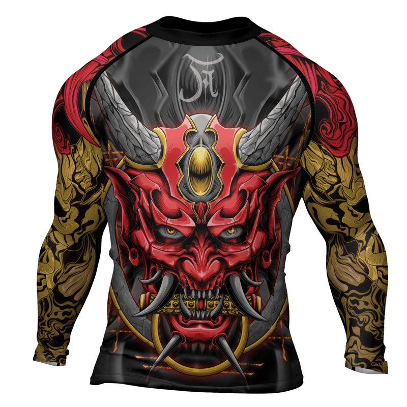 Rashninja Oni's Japanese Folklore Men's Long Sleeve Rash Guard