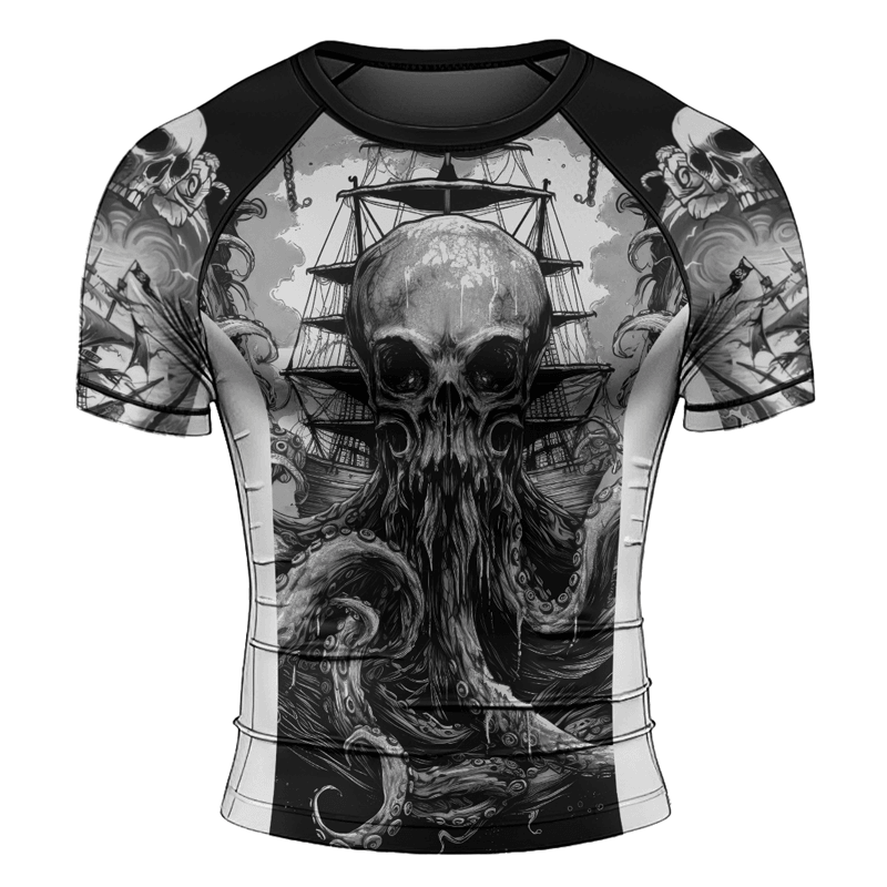 Rashninja Cthulhu Cultist Men's Short Sleeve Rash Guard - Rashninja LLC