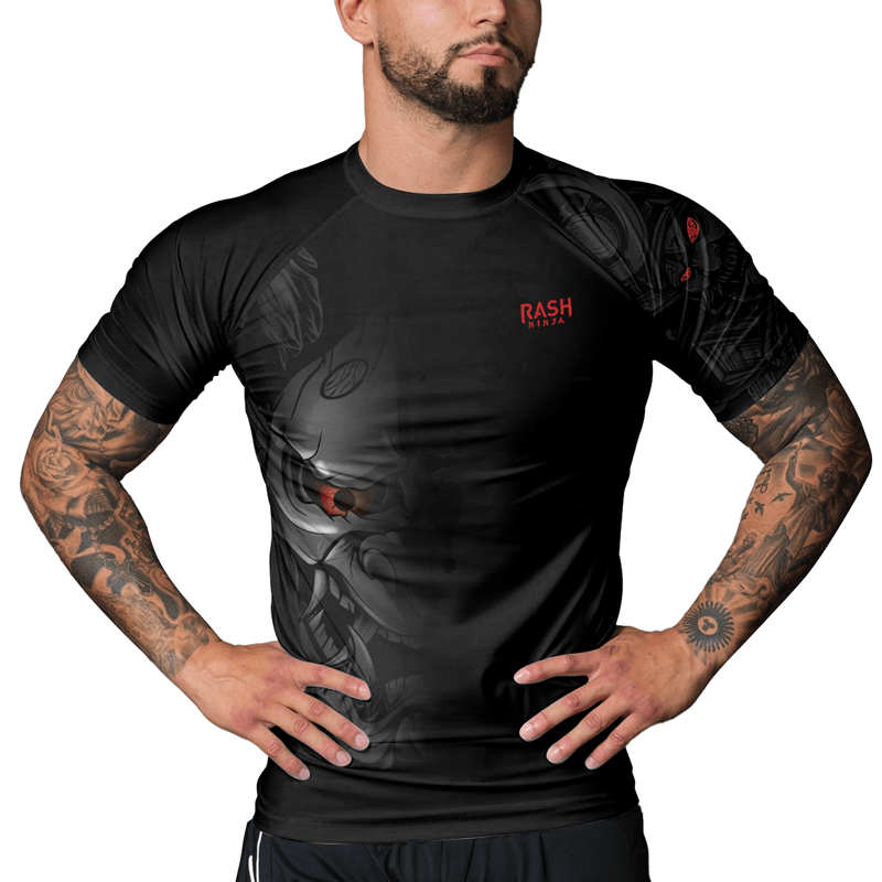 Rashninja Fire Eye Oni Men's Short Sleeve Rash Guard | Fightwear
