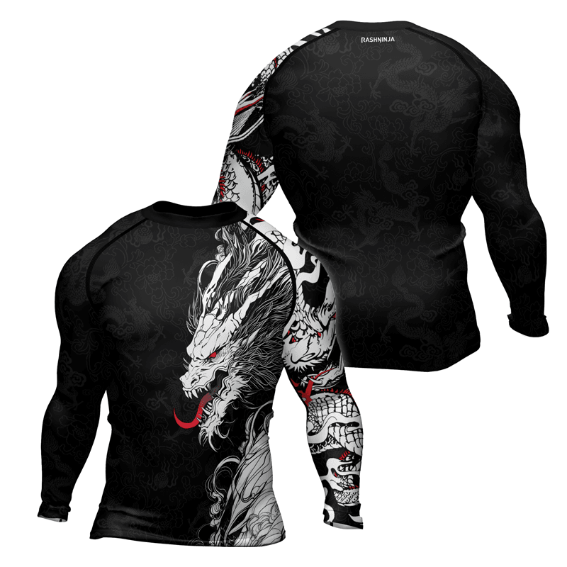Rashninja Mighty Dragon Men's Long Sleeve Rash Guard