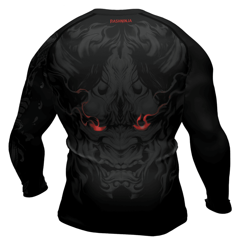 Rashninja Fire Eye Oni Men's Long Sleeve Rash Guard| Fightwear