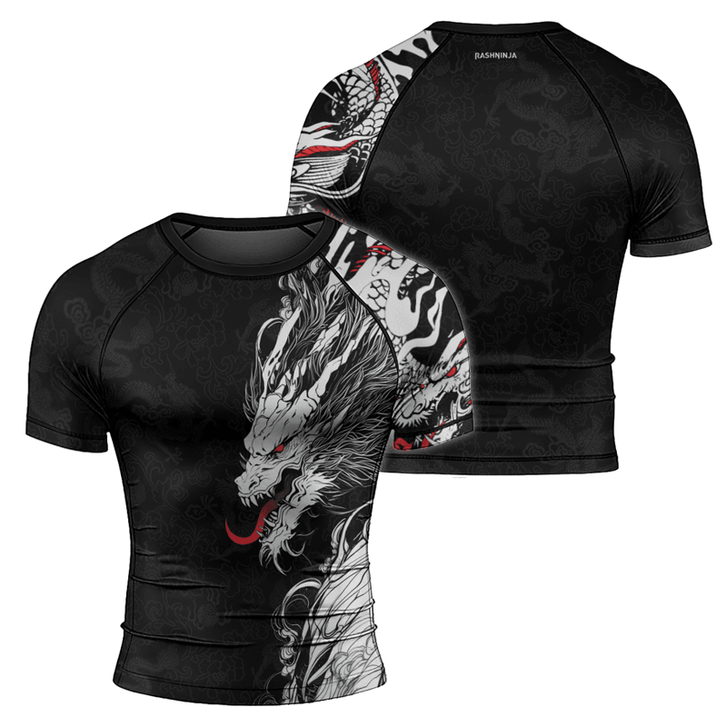 Rashninja Mighty Dragon Men's Short Sleeve Rash Guard | Fightwear