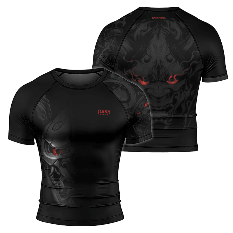 Rashninja Fire Eye Oni Men's Short Sleeve Rash Guard | Fightwear