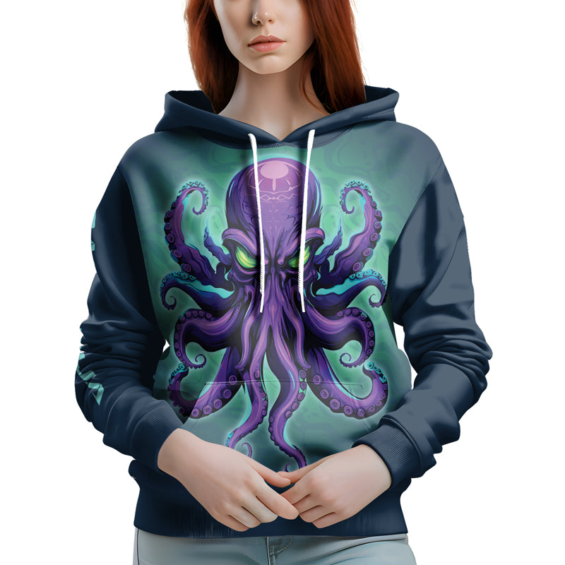 Rashninja Octopus Overlord AOP Hoodie | Jiu Jitsu Octopus Hoodie