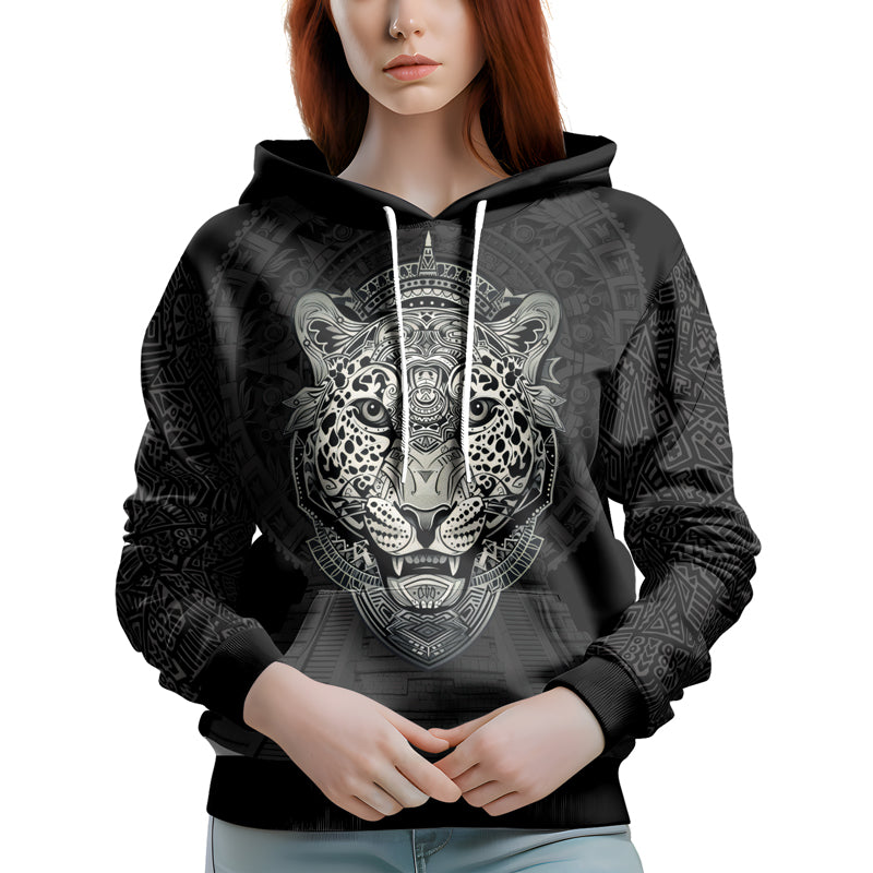 Rashninja Aztec Hunting Jaguar AOP Hoodie