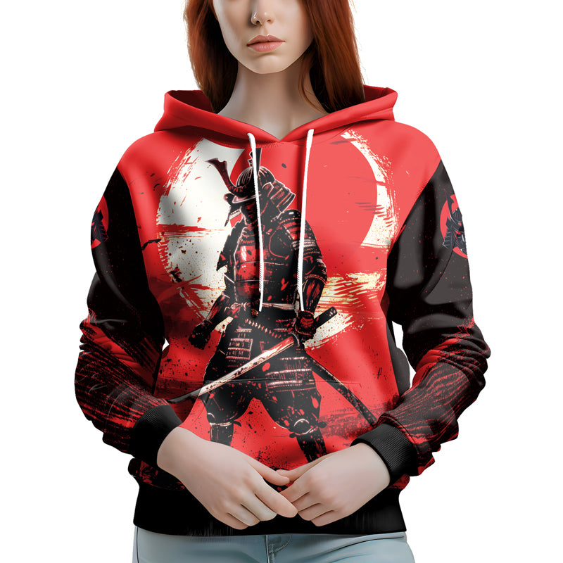 Rashninja Blade of the Samurai AOP Hoodie | Samurai Style Hoodie