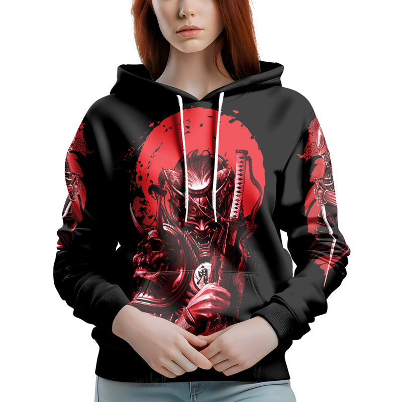 Rashninja Katana Master Samurai Swordplay AOP Hoodie | Samurai Hoodie